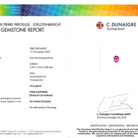 3.10 Ct. Pink Sapphire from Ceylon (Sri Lanka) Scan Report