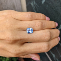 3.54 Ct. Blue Sapphire from Ceylon (Sri Lanka) Life Style