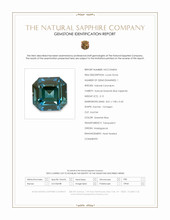 3.15 Ct. Greenish Blue Sapphire from Madagascar Scan Report