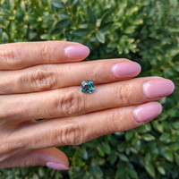 2.15 Ct. Bluish Green Sapphire from Madagascar Life Style