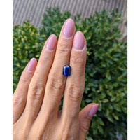 4.17 Ct. Blue Sapphire from Madagascar Life Style
