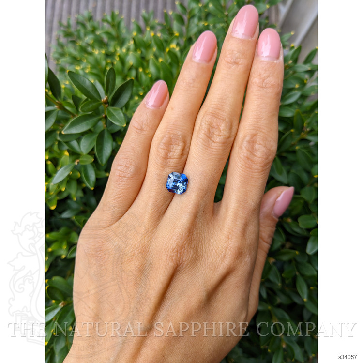 3.52 Ct. Greenish Blue Sapphire from Ceylon (Sri Lanka)