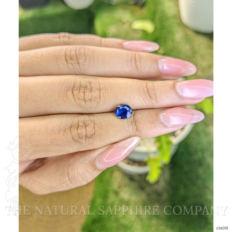1.66 Ct. Blue Sapphire from Ceylon (Sri Lanka)