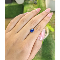 1.66 Ct. Blue Sapphire from Ceylon (Sri Lanka) Life Style
