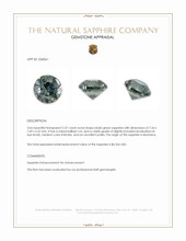 2.37 Ct. Bluish Green Sapphire from Montana Appraisal