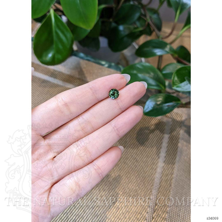 1.62 Ct. Bluish Green Sapphire from Madagascar