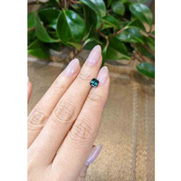 1.53 Ct. Greenish Blue Sapphire from Madagascar Life Style