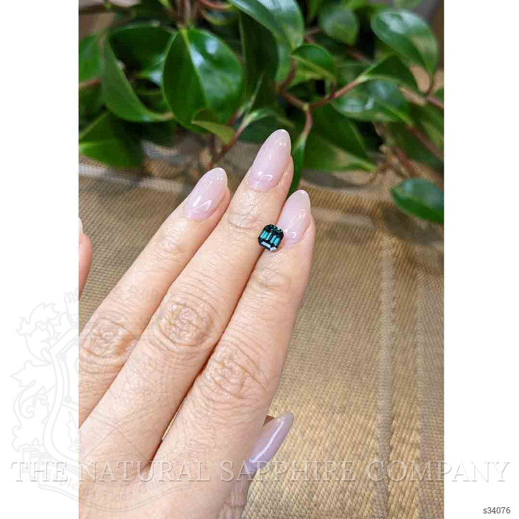 1.53 Ct. Greenish Blue Sapphire from Madagascar