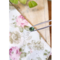 1.39 Ct. Green Sapphire from Madagascar Life Style