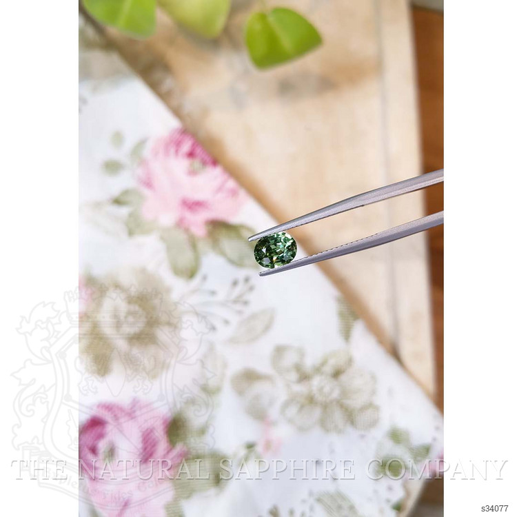 1.39 Ct. Green Sapphire from Madagascar