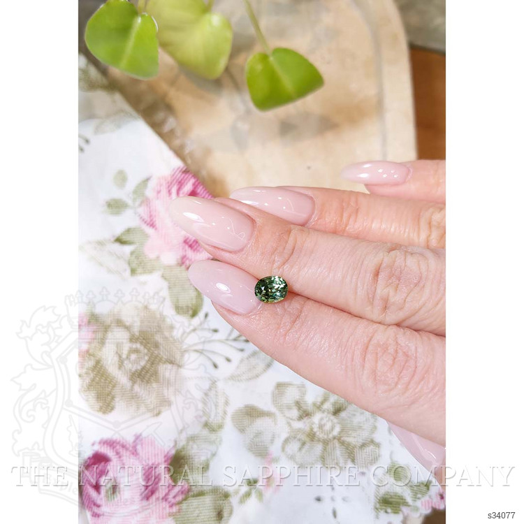 1.39 Ct. Green Sapphire from Madagascar