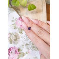 0.95 Ct. Purplish Blue Sapphire from Ceylon (Sri Lanka) Life Style