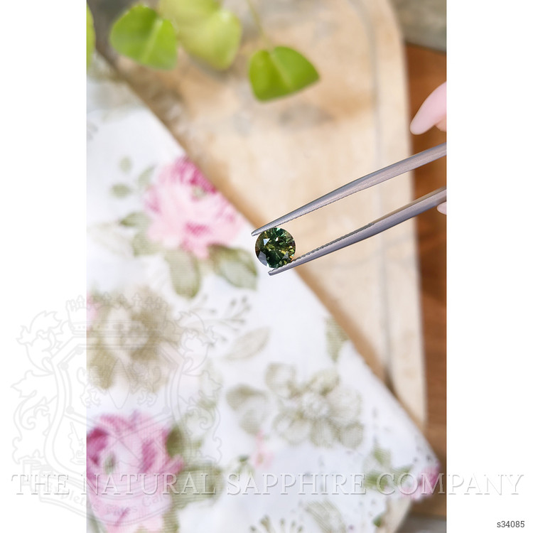 1.60 Ct. Yellowish Green Sapphire from Australia