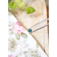 0.85 Ct. Greenish Blue Sapphire from Madagascar Life Style