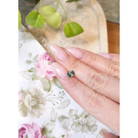 1.20 Ct. Bluish Green Sapphire from Madagascar Life Style