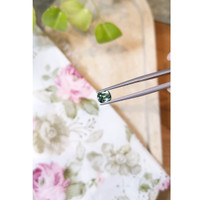 1.20 Ct. Bluish Green Sapphire from Madagascar Life Style