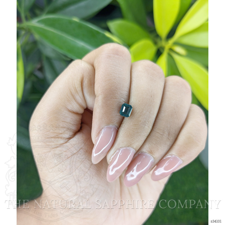 0.75 Ct. Bluish Green Sapphire from Madagascar