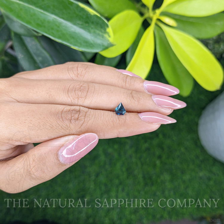 0.59 Ct. Greenish Blue Sapphire from Madagascar