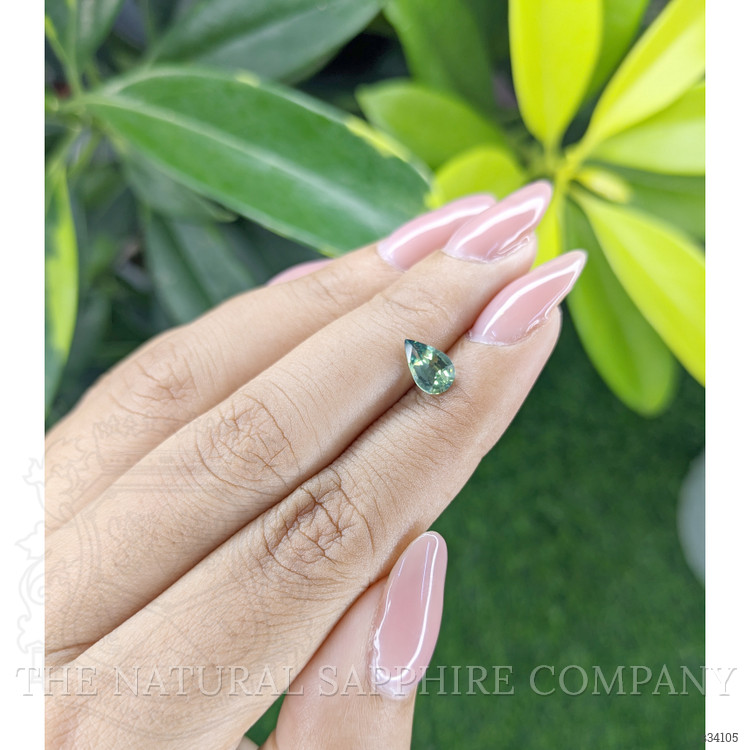 1.03 Ct. Bluish Green Sapphire from Madagascar