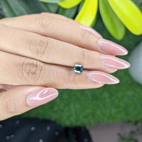 1.04 Ct. Bluish Green Sapphire from Madagascar Life Style