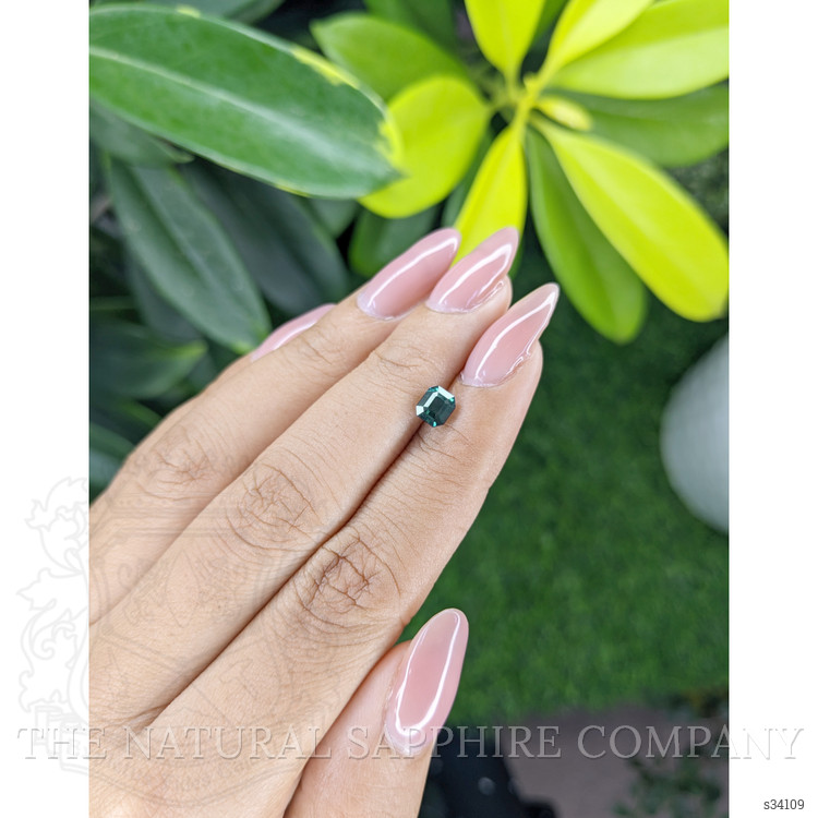 1.04 Ct. Bluish Green Sapphire from Madagascar