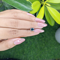 1.04 Ct. Greenish Blue Sapphire from Madagascar Life Style