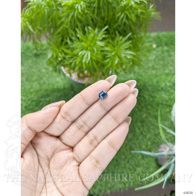 1.52 Ct. Greenish Blue Sapphire from Madagascar