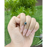 1.54 Ct. Greenish Blue Sapphire from Madagascar Life Style