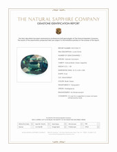 1.58 Ct. Bluish Green Sapphire from Madagascar Scan Report