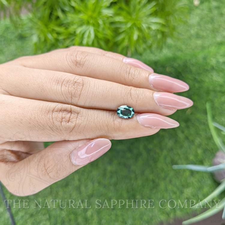 1.58 Ct. Bluish Green Sapphire from Madagascar