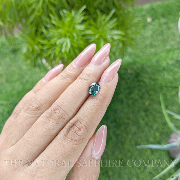 1.58 Ct. Bluish Green Sapphire from Madagascar
