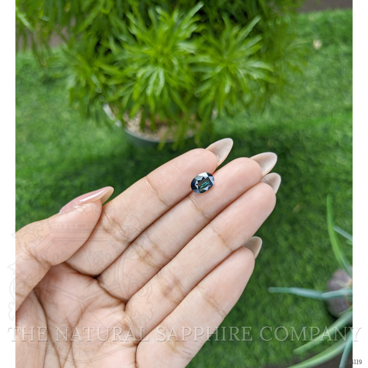 1.58 Ct. Bluish Green Sapphire from Madagascar