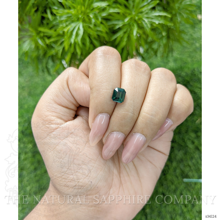 2.10 Ct. Bluish Green Sapphire from Madagascar
