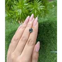 2.10 Ct. Bluish Green Sapphire from Madagascar Life Style