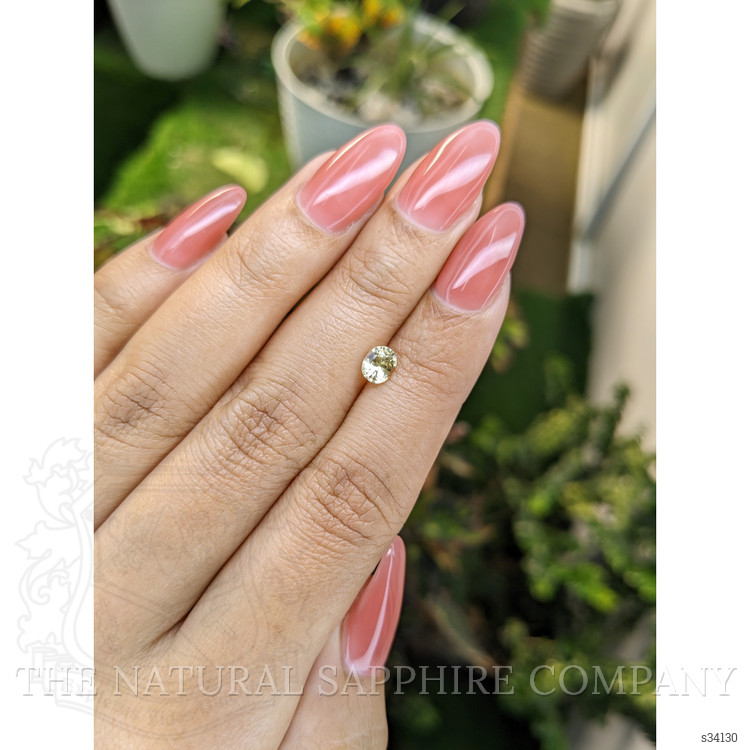 0.57 Ct. Yellow Sapphire from Ceylon (Sri Lanka)