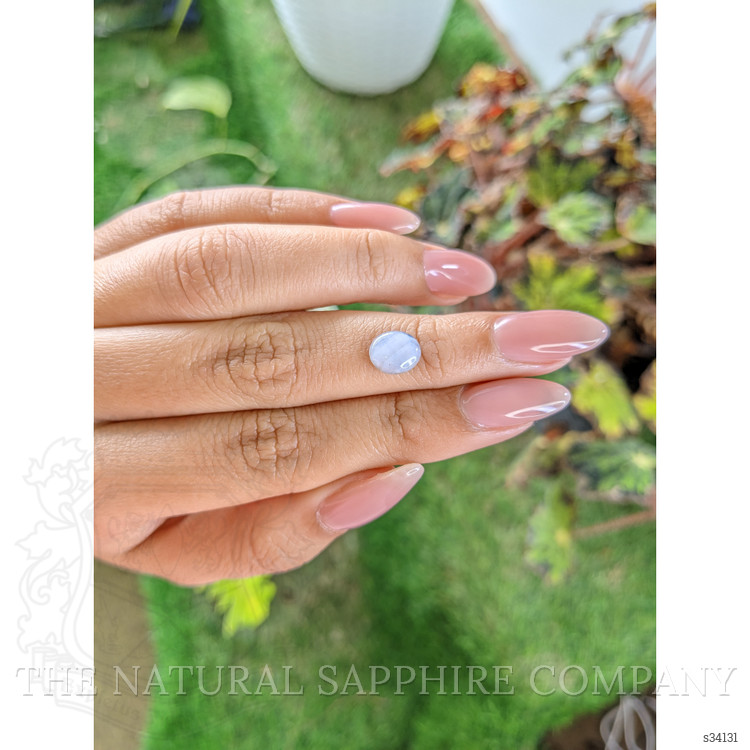 2.09 Ct. Bluish Grey Star Sapphire from Ceylon (Sri Lanka)
