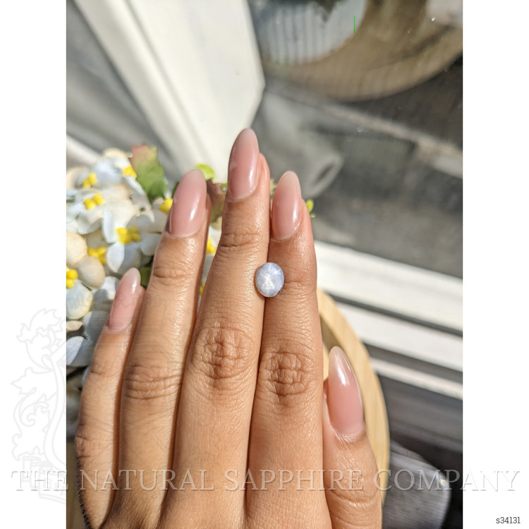 2.09 Ct. Bluish Grey Star Sapphire from Ceylon (Sri Lanka)