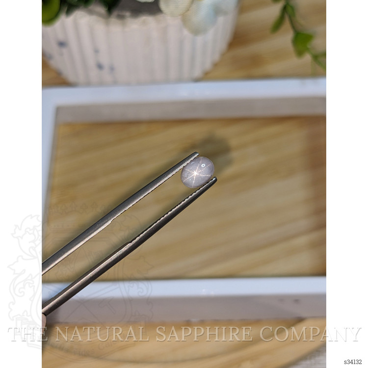 1.58 Ct. Grey Star Sapphire from Ceylon (Sri Lanka)