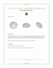 1.11 Ct. Grey Star Sapphire from Ceylon (Sri Lanka) Appraisal