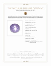 1.19 Ct. Purple Star Sapphire from Ceylon (Sri Lanka) Scan Report