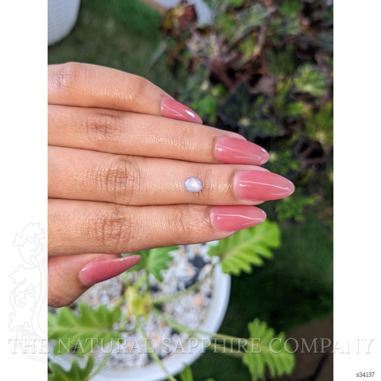0.82 Ct. Grey Star Sapphire from Ceylon (Sri Lanka)