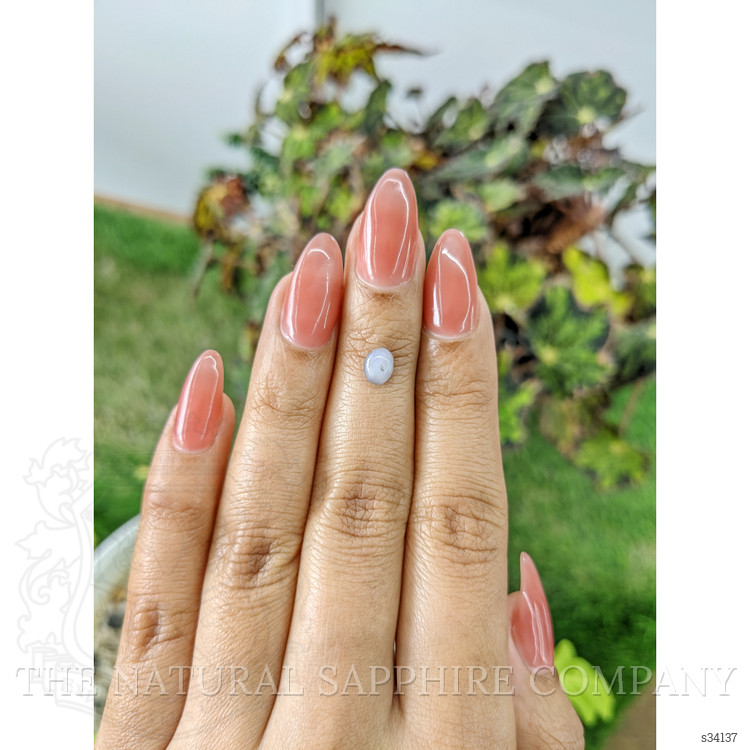 0.82 Ct. Grey Star Sapphire from Ceylon (Sri Lanka)