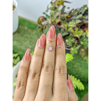 0.71 Ct. Purplish Pink Star Sapphire from Ceylon (Sri Lanka) Life Style