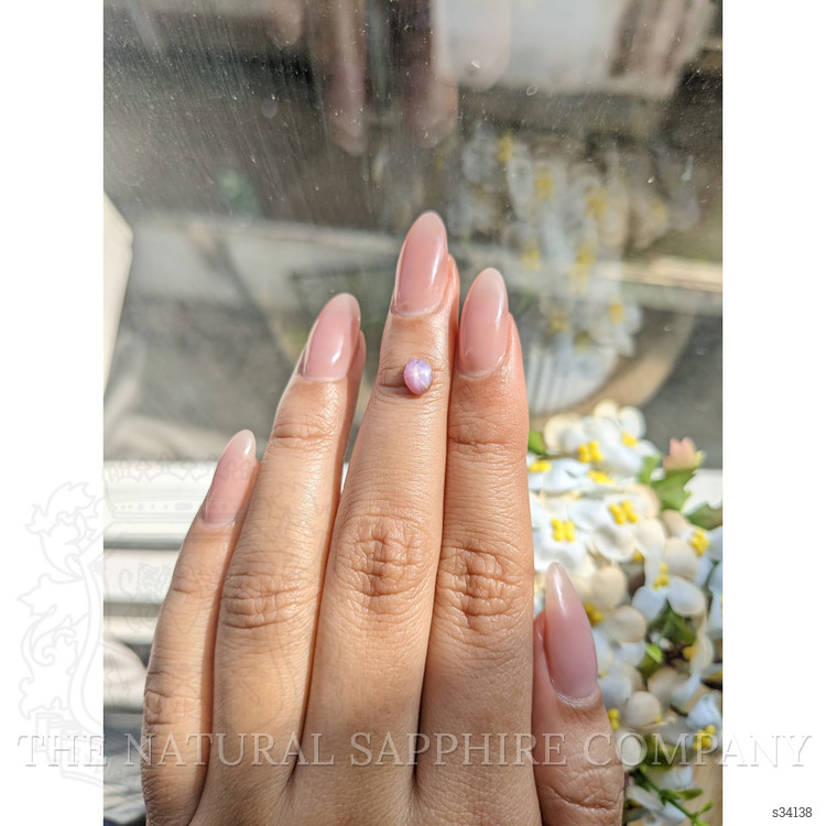 0.71 Ct. Purplish Pink Star Sapphire from Ceylon (Sri Lanka)