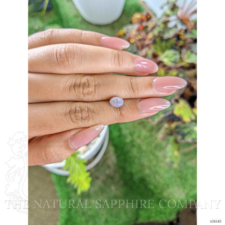 2.28 Ct. Greyish Blue Star Sapphire from Ceylon (Sri Lanka)