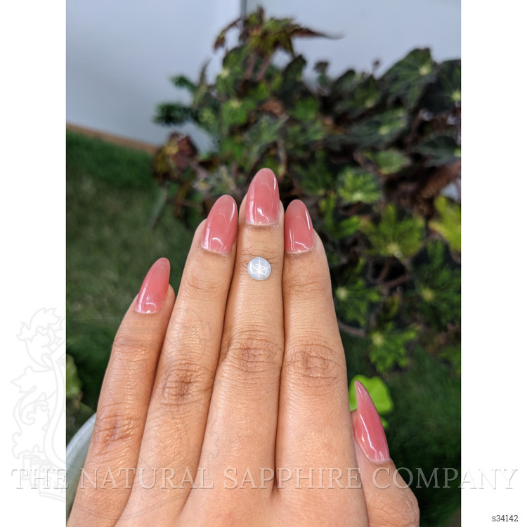 1.20 Ct. Bluish Grey Star Sapphire from Ceylon (Sri Lanka)