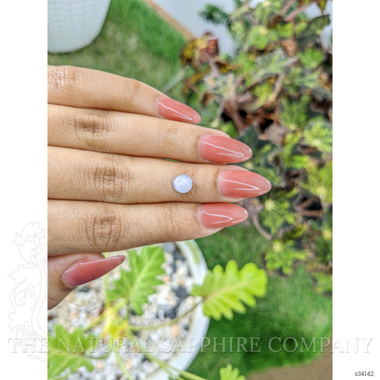 1.20 Ct. Bluish Grey Star Sapphire from Ceylon (Sri Lanka)