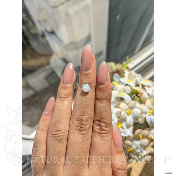 1.20 Ct. Bluish Grey Star Sapphire from Ceylon (Sri Lanka)