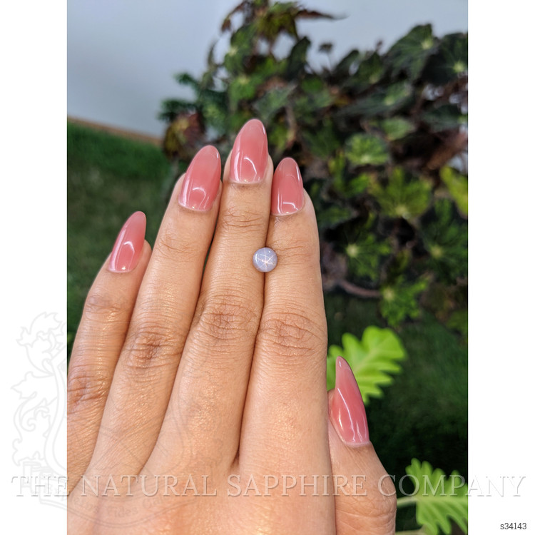 1.47 Ct. Purple Star Sapphire from Ceylon (Sri Lanka)