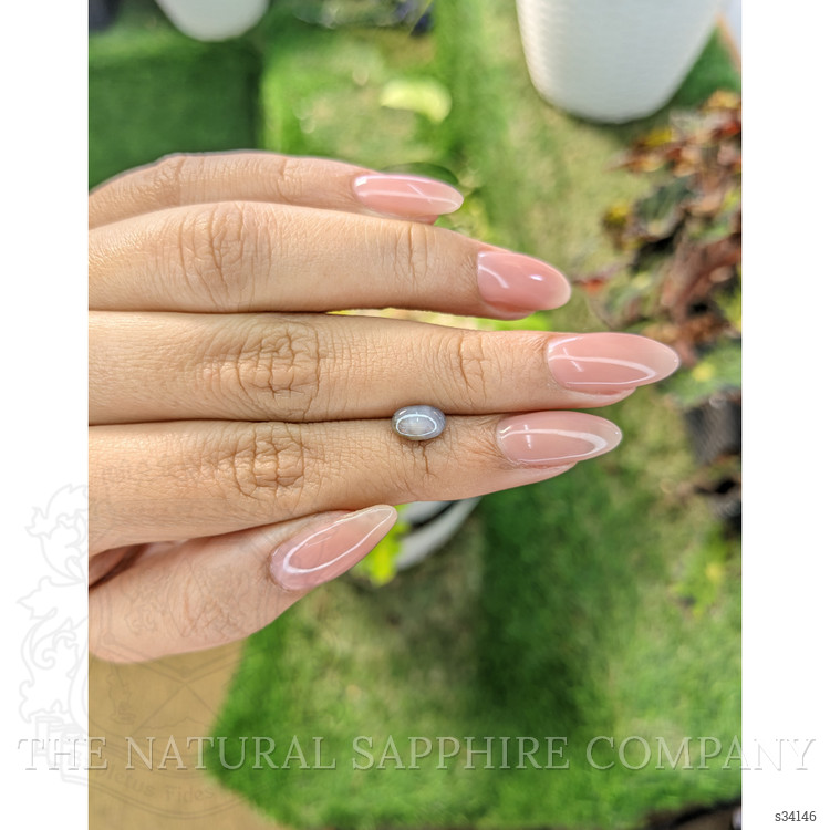 1.59 Ct. Grey Star Sapphire from Ceylon (Sri Lanka)